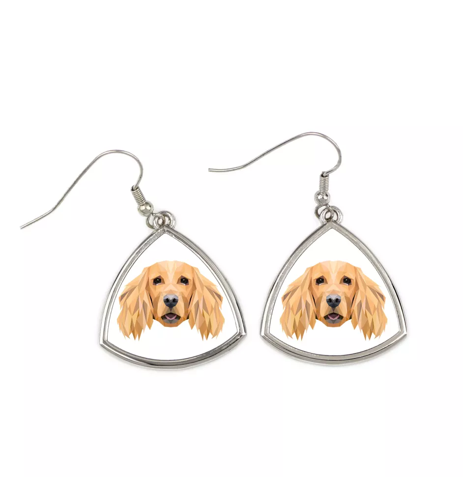 Cocker spaniel angielski kolczyk geometryczny Art-Dog