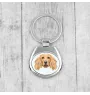 English Cocker Spaniel, Englische Cockerspaniel  - geometrischer Schlüsselanhänger mit Foto und Aufschrift Art-Dog