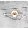 English Cocker Spaniel, Englische Cockerspaniel  - geometrische Krawattennadel mit Bild und Schriftzug von Art-Dog