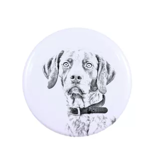 English Pointer, Englischer Pointer II Magnet mit einem Hundepfotenabdruck, außergewöhnlich leicht, starker Magnet, handgefertigtes Produkt der Marke Art-Dog