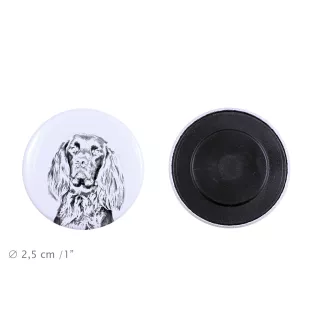 Pointer anglais - aimant avec un œil de chien, exceptionnellement léger, aimant puissant, produit fabriqué à la main par la marque Art-Dog