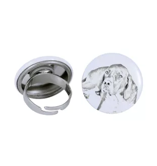 English Pointer, Englischer Pointer I - Damen Schmuck mit dem Bild eines Hundes, handgefertigtes Produkt, Möglichkeit, Ihr eigenes Foto hinzuzufügen, Marke Art-Dog