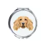 English Cocker Spaniel, Englische Cockerspaniel  - Spiegel mit Foto und geometrischem Aufdruck der Marke Art-Dog