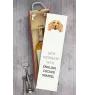 English Cocker Spaniel, Englische Cockerspaniel  - geometrische Box mit einem Bild und Schriftzug für Wein der Marke Art-Dog
