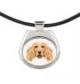 Cocker spaniel anglais - collier avec une photo et un motif géométrique de la marque Art-Dog