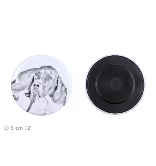 English Pointer, Englischer Pointer I Magnet mit einem Hundepfotenabdruck, außergewöhnlich leicht, starker Magnet, handgefertigtes Produkt der Marke Art-Dog