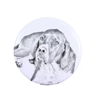 English Pointer I - magnet with a dog's pupil, exceptionally light, strong magnet, handmade product by the Art-Dog brand