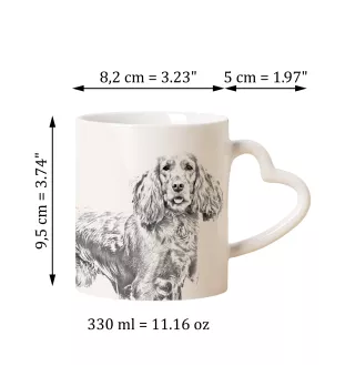 Cocker spaniel angielski kubek z psem good morning serce Art-Dog