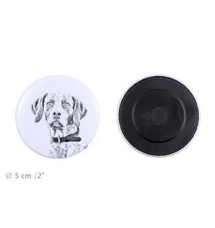 English Pointer II - magnet with a dog's pupil, exceptionally light, strong magnet, handmade product by the Art-Dog brand
