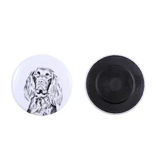 Pointer anglais - aimant avec un œil de chien, exceptionnellement léger, aimant puissant, produit fabriqué à la main par la marque Art-Dog