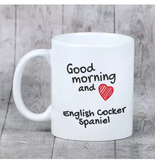 Cocker spaniel angielski kubek z psem good morning Art-Dog