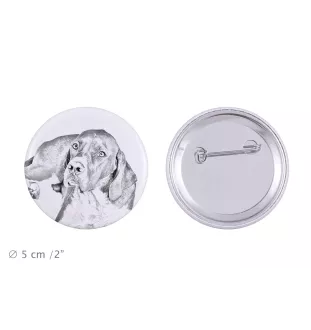 English Pointer I - pin with your dog, add your own photo, Art-Dog brand