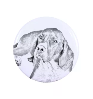 English Pointer I - pin with your dog, add your own photo, Art-Dog brand