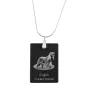 English Cocker Spaniel, Englische Cockerspaniel  - Kristallanhänger mit Hund, Silberhalskette mit Foto, personalisierter Anhänger der Marke Art-Dog