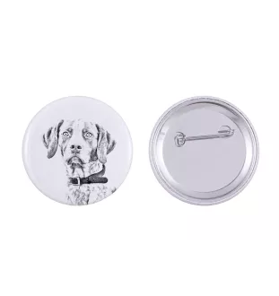 English Pointer II - pin with your dog, add your own photo, Art-Dog brand