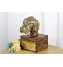 English Pointer - urn for dog ashes with a statuette, small urn for a dog, personalized urn with a bust of a dog by Art-Dog brand