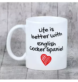 Cocker spaniel anglais - tasse avec chien, tasse avec photo, cadeau personnalisé de la marque Art-Dog