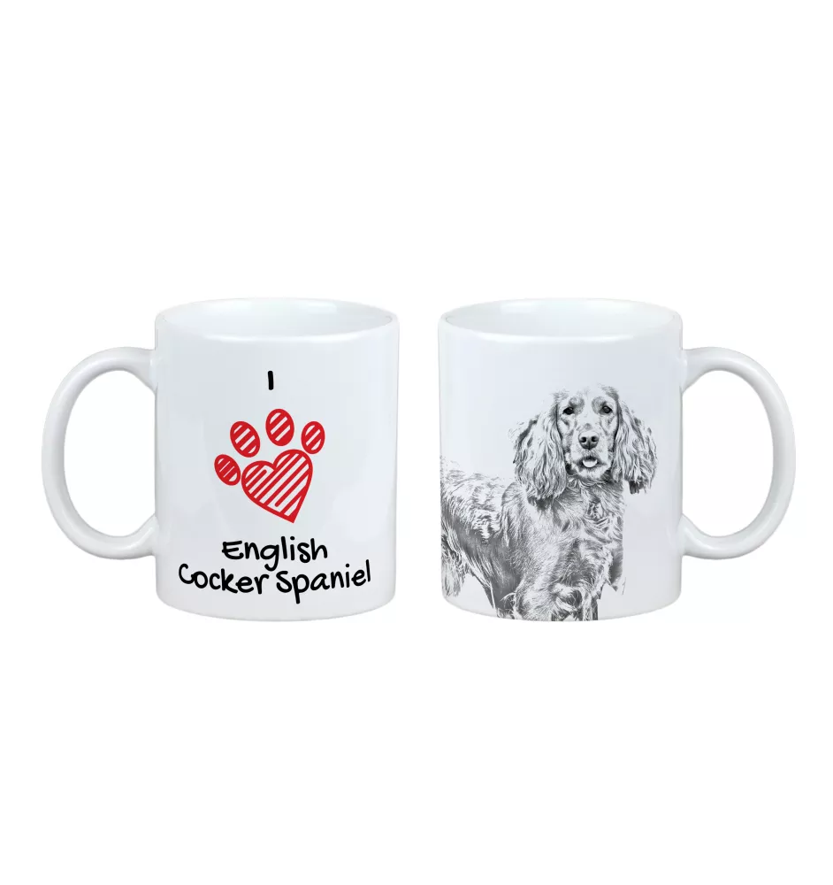 Cocker spaniel anglais - tasse avec chien, une tasse adorable avec une illustration, un cadeau avec votre photo de la marque Art-Dog