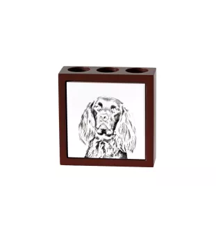 Pointer anglais - porte-stylo avec chien, organiseur de bureau avec impression, décoration de bureau personnalisée de la marque Art-Dog