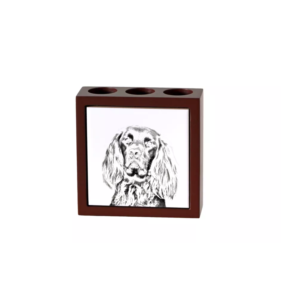 Pointer anglais - porte-stylo avec chien, organiseur de bureau avec impression, décoration de bureau personnalisée de la marque Art-Dog