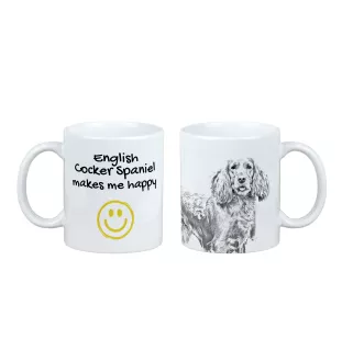 Cocker spaniel anglais - tasse avec chien, une tasse joyeuse pour les amoureux des chiens, un cadeau personnalisé de la marque Art-Dog