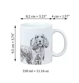 English Cocker Spaniel - cup with a dog, cheerful cup for a dog lover, personalized gift from the Art-Dog brand