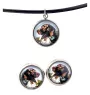 English Pointer - jewelry with your photo box, set of necklace and earrings, personalized products from the Art-Dog brand