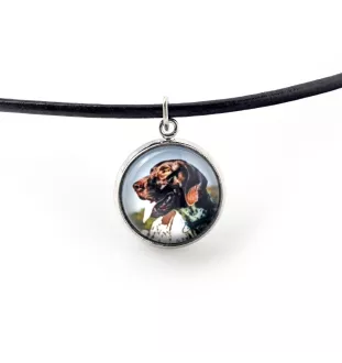 English Pointer - jewelry with your photo box, set of necklace and earrings, personalized products from the Art-Dog brand