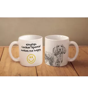 Cocker spaniel anglais - tasse avec chien, une tasse joyeuse pour les amoureux des chiens, un cadeau personnalisé de la marque Art-Dog