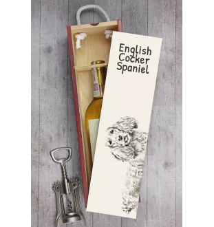 Cocker spaniel angielski pudełko na wino z psem Art-Dog