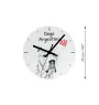 English Pointer - wall clock with a dog, shelf clock with a print, personalized home decoration from the Art-Dog brand