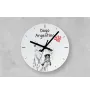 English Pointer - wall clock with a dog, shelf clock with a print, personalized home decoration from the Art-Dog brand
