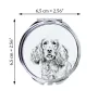 Cocker spaniel anglais - miroir de poche avec chien, miroir personnalisé pour sac à main, miroir compact avec impression de la marque Art-Dog