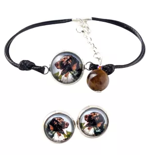 English Pointer, Englischer Pointer - Schmuckset mit Ihrem Foto, Schmuckstück für Frauen, handgefertigtes Produkt, handgefertigtes Produkt mit Leidenschaft für die Marke Art-Dog.