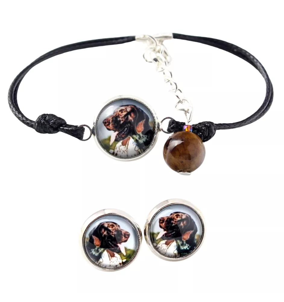 English Pointer, Englischer Pointer - Schmuckset mit Ihrem Foto, Schmuckstück für Frauen, handgefertigtes Produkt, handgefertigtes Produkt mit Leidenschaft für die Marke Art-Dog.