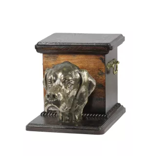 Pointer anglais - urne pour les cendres d'un chien avec une statuette, une urne élégante pour chien, une urne exceptionnelle avec un buste de chien de la marque Art-Dog
