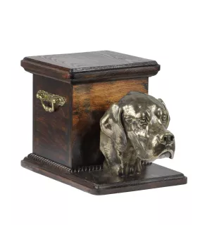 Pointer anglais - urne pour les cendres d'un chien avec une statuette, une urne élégante pour chien, une urne exceptionnelle avec un buste de chien de la marque Art-Dog