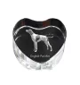 Pointer serce kryształowe z psem Art-Dog