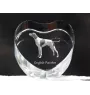 Pointer anglais - une photo de chien dans un cristal, un cœur en cristal, un cadre photo exceptionnel de la marque Art-Dog