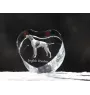 Pointer serce kryształowe z psem Art-Dog