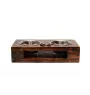 English Pointer - wooden stand with bowls for a dog, steel dog bowls, a gift for adopting a dog from the Art-Dog brand