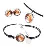 Pointer anglais I - ensemble de bijoux dans une boîte, collier, boucles d'oreilles, bracelet, produits de la marque Art-Dog