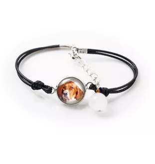 English Pointer I - a set of jewelry with your photo, handmade set, bracelet and necklace by Art.-Dog brand