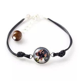 Pointer anglais - ensemble de bijoux avec votre photo, ensemble fait à la main, bracelet et collier de la marque Art.-Dog