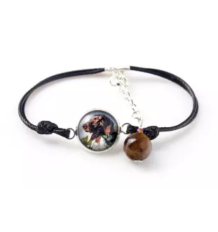 English Pointer - a set of jewelry with your photo, handmade set, bracelet and necklace by Art.-Dog brand