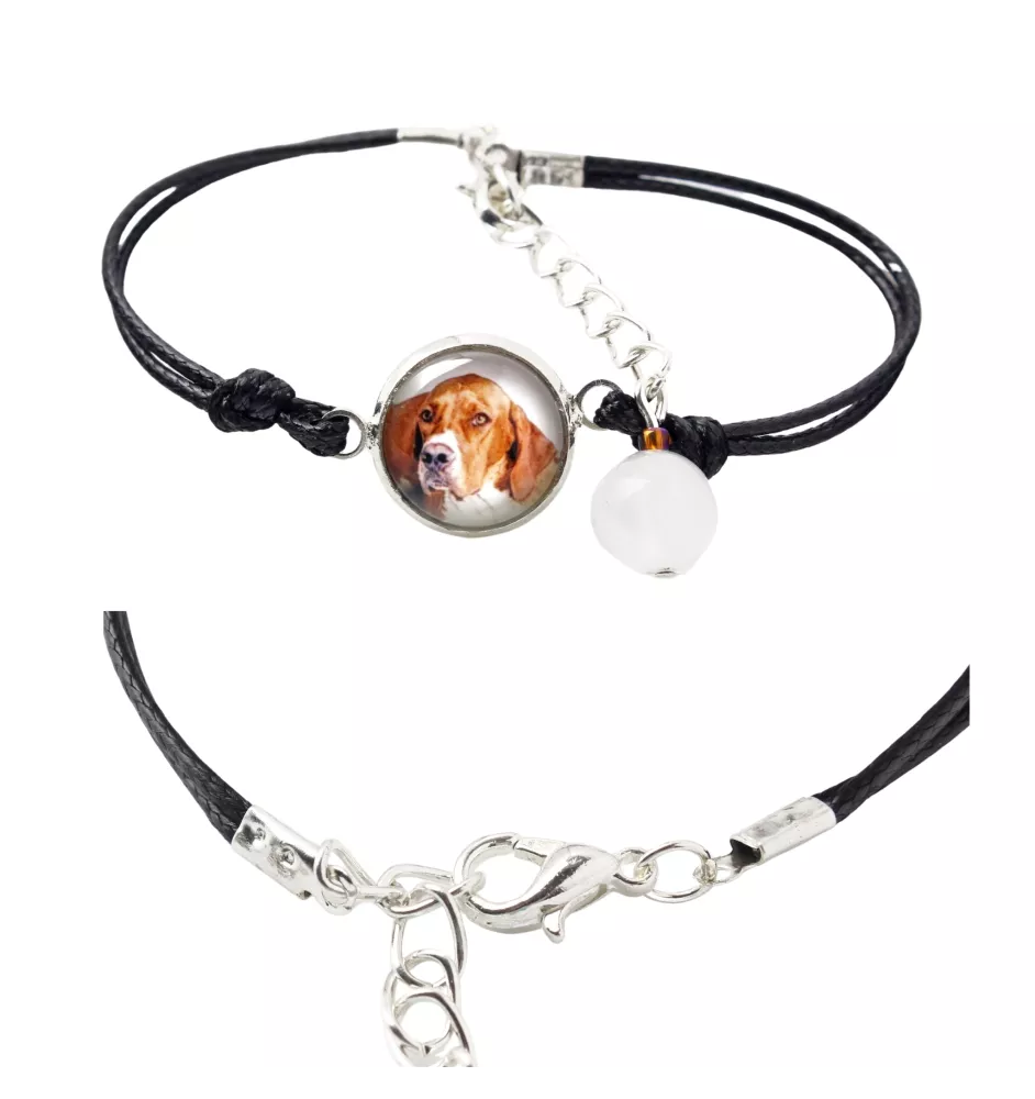 English Pointer I - bracelet in a box with your photo, feminine jewelry, perfect gift from Art-Dog brand