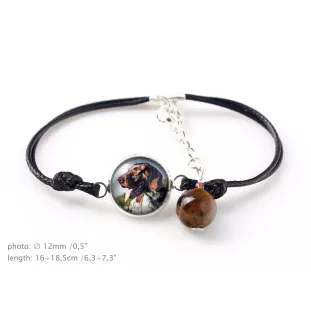 English Pointer - bracelet in a box with your photo, feminine jewelry, perfect gift from Art-Dog brand