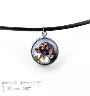 Pointer anglais - collier dans une boîte, élégant bijou, pendentif de la marque Art-Dog
