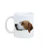 English Pointer - cup with a geometric dog image and the inscription Art-Dog