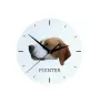 English Pointer, Englischer Pointer - geometrische Wanduhr mit Bild und Aufschrift der Marke Art-Dog